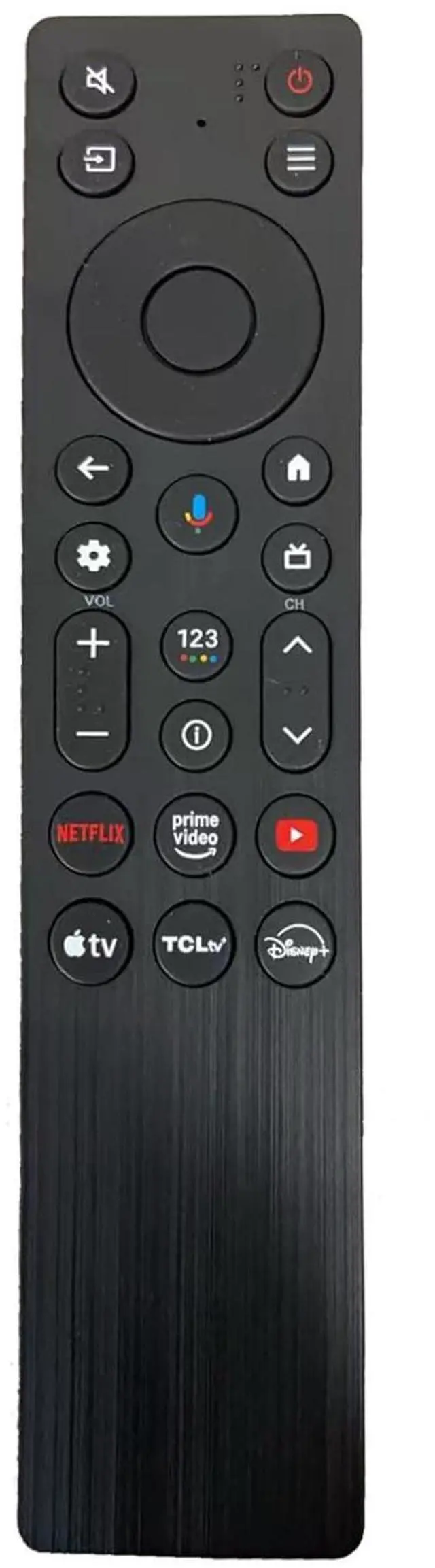 Alt view image 6 of 10 - RC923A FMB1 Voice Remote Control Replacement Compatible for TCL 2025 4K OLED Smart TV QLED QLED Mini Google TV's, Series QM5K, QM6K, QM7K, Q77KNo Settings Required (Black)