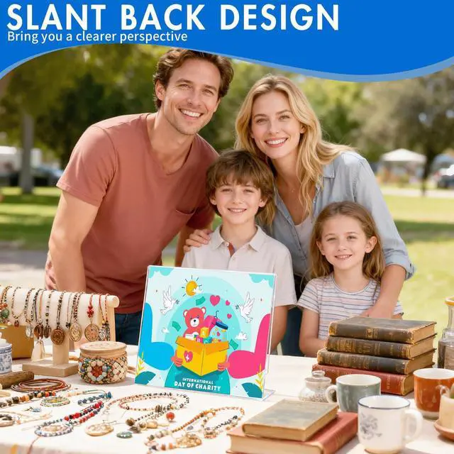 Alt view image 12 of 14 - Acrylic Sign Holder 8.5x11, Plastic Sign Holder Standing Bulk 30Pcs | L-shape Acrylic Stand Sign Holders Horizontal,Clear Menu Holder,Unbreakable Paper Holder Display Stands, Office School Store