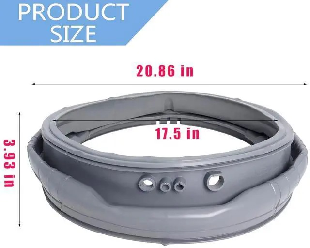 Alt view image 10 of 14 - MDS47123608 WM8100HVA Washer Door Boot Gasket Seal Parts Compatible with LG Kenmore Washing Machine WM8000HVA/HWA, WM4070HVA/HWA,WM4270HWA, Replace AP5668418, 2673936, PS6448330