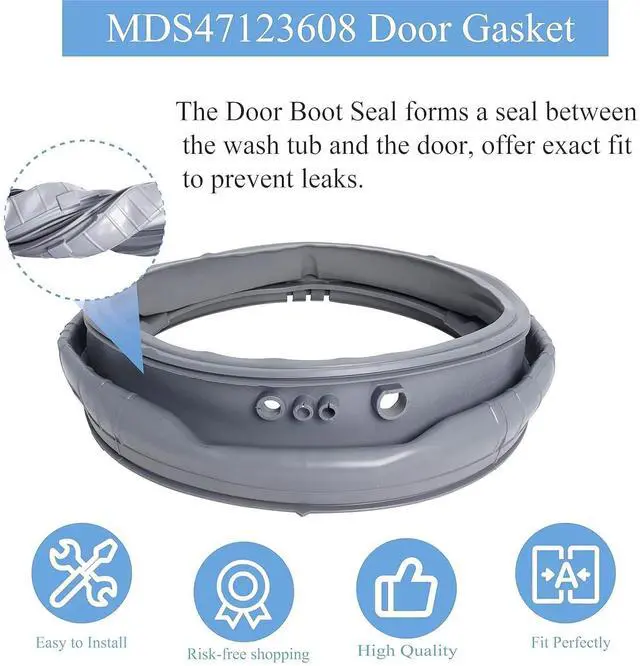 Alt view image 14 of 14 - MDS47123608 WM8100HVA Washer Door Boot Gasket Seal Parts Compatible with LG Kenmore Washing Machine WM8000HVA/HWA, WM4070HVA/HWA,WM4270HWA, Replace AP5668418, 2673936, PS6448330