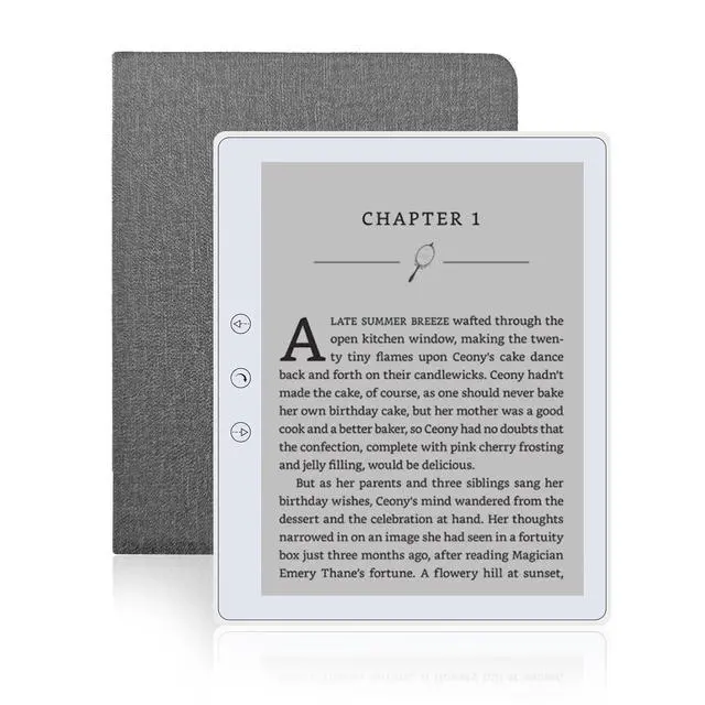 Alt view image 7 of 12 - 5.8 inch Ebook Reader, HD Touch Screen Carta E-Ink Technology, 32GB ROM(TF Card Expansion to 64G), WiFi, Long Endurance, Android E-Reader with Cover(White)