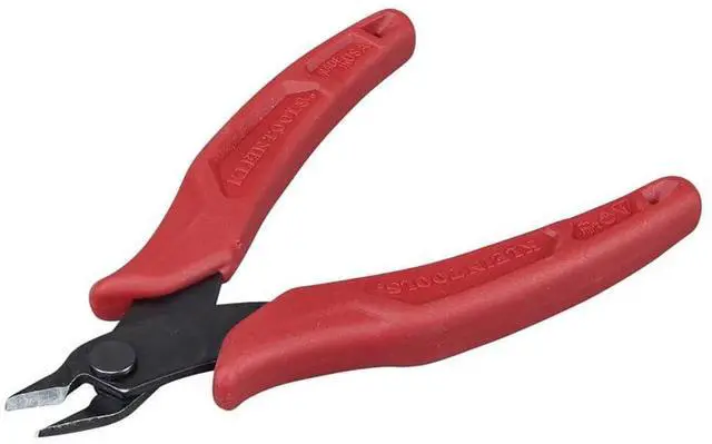 Alt view image 10 of 14 - D275-5 Diagonal Flush Cutters, Made in USA, Micro Wire and Compact Zip Tie Cutter, Ultra-Slim Precision for Work in Confined Areas, 5-Inch