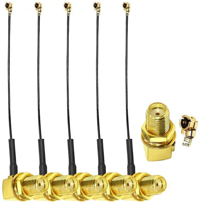 Alt view image 7 of 12 - Coax Cable 6inch(15cm) Female Right Angle to UFL MHF1 Antenna Coaxial Cable 5pcs 1.13mm MHF1 for Antenna Bluetooth Module