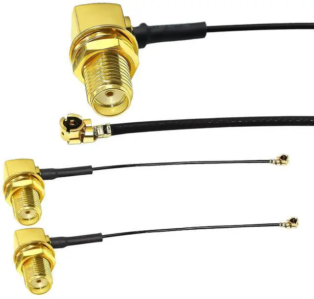 Alt view image 10 of 12 - Coax Cable 6inch(15cm) Female Right Angle to UFL MHF1 Antenna Coaxial Cable 5pcs 1.13mm MHF1 for Antenna Bluetooth Module