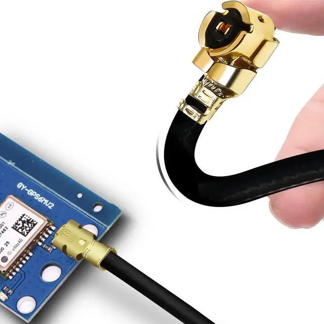 Alt view image 11 of 12 - Coax Cable 6inch(15cm) Female Right Angle to UFL MHF1 Antenna Coaxial Cable 5pcs 1.13mm MHF1 for Antenna Bluetooth Module