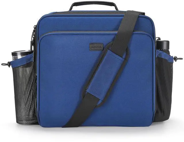 Alt view image 2 of 2 - 3 Inch 3-Ring Zipper Binder with Water Bottle Holder and Handle | Zip Up Binder with Shoulder Strap, 700 Sheet Capacity, Compatible with 13" MacBook/Tablet, for School, Office, Dark Blue
