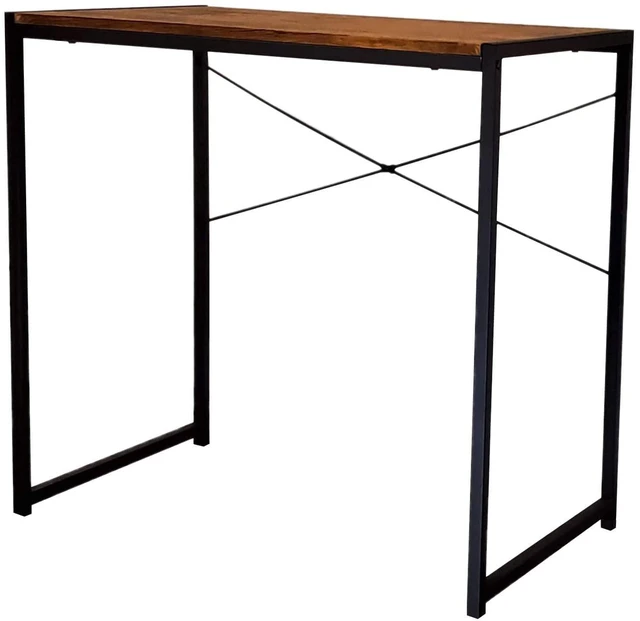 Alt view image 7 of 12 - Multifunctional Rectangular Desk, Coffee Top and Black Legs | Metal Frame