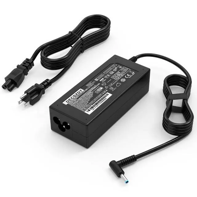 Alt view image 7 of 12 - Laptop Charger Replacement for HP Laptop Computer 45W Smart Blue Tip Power Adapter