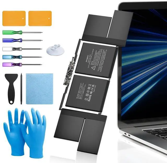 Alt view image 5 of 8 - Battery for MacBook Pro 15 Inch A1990 (Mid 2018 2019), Laptop Battery Replacement Model A1953 Battery EMC 3215 3359 7400mAh (Upgraded 6.2 Versions)