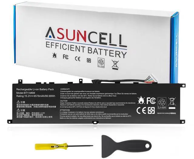 Alt view image 5 of 8 - BTY-M6M 99.99Wh Laptop Battery Replacement for MSI GS66 Stealth 10SE 10SF 11UE 11UH GE66 Raider 10UG 11UG GE76 for Raider 11UE 11UG GE76 for Dragon Tiamat 11UH WS66 10TM 11UMT 11UKT for Creator 15