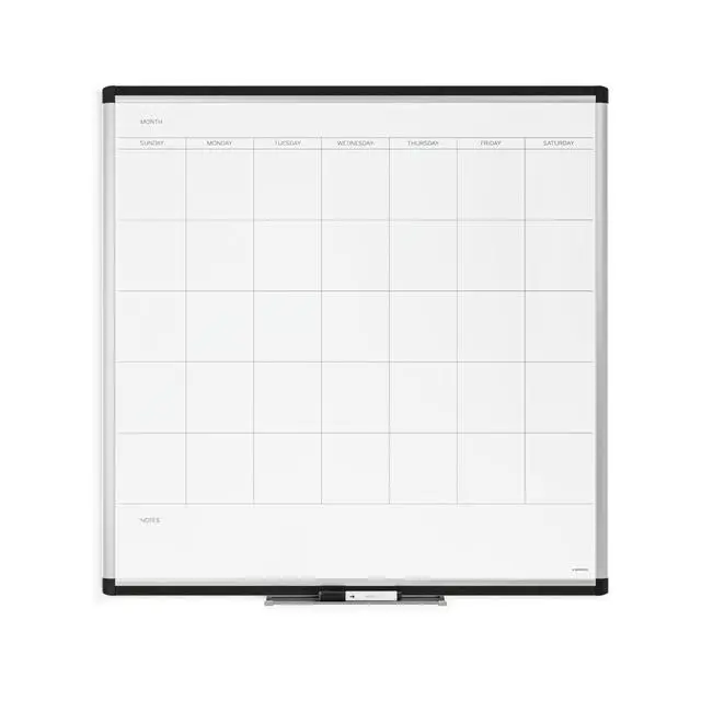 Alt view image 7 of 12 - PINIT Magnetic Dry Erase Monthly Calendar White Board, 36" x 36" Inches, Silver Aluminum Frame