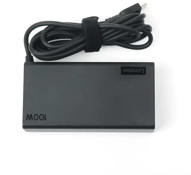 Alt view image 9 of 12 - Laptop Charger 100W Watt USB Type C(USB-C) AC Power Adapter - ldeapad 5 Pro 16, ThinkBook 15 16, Black, ADL100YLC3A