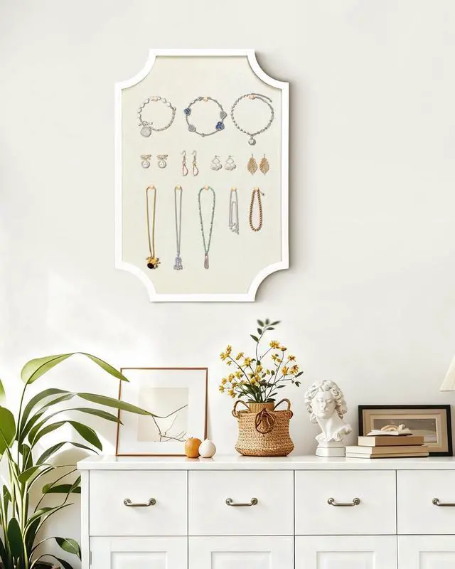 Alt view image 11 of 14 - Linen Bulletin Board, Large 20"x30" Pin Board for Walls, Fabric Bulletin Board for Home Kitchen Office Decorative, White Frame Cork Board(White-5075)