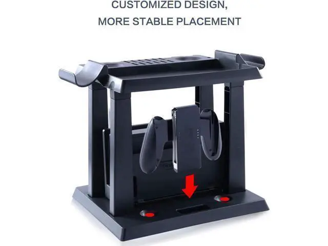 Alt view image 12 of 14 - Storage Stand for Nintendo Switch Storage Stand Controller Holder for Nintendo Switch Accessories and 2 Poke Ball Plus Controllers