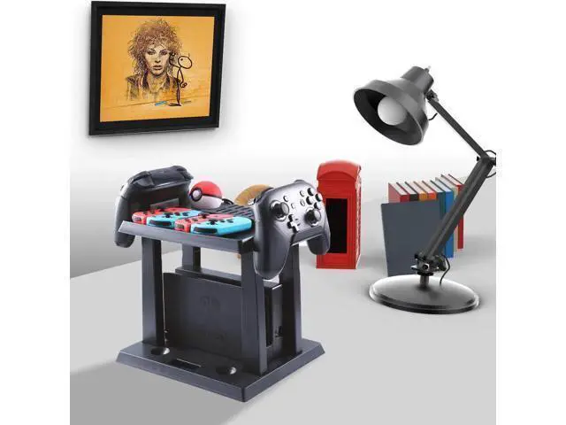 Alt view image 13 of 14 - Storage Stand for Nintendo Switch Storage Stand Controller Holder for Nintendo Switch Accessories and 2 Poke Ball Plus Controllers