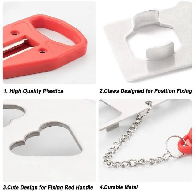 Alt view image 13 of 14 - Portable Door Lock, Hotel Travel Door Lock Security for Home | Hotel Safety Device for Door Security, Portable Lock for Hotel Room, Apartment, College Dorm and Travel