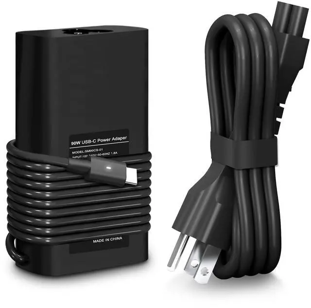 Alt view image 8 of 14 - 90W 65W USB C Laptop Charger Compatible with DELL Latitude 5420 5520 5320 7420 5430 7390 7320 7400,DELL XPS 13 Chromebook 3100 Computer Type C Fast Charging Power Supply Cord