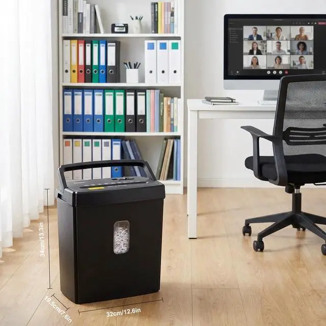 Alt view image 14 of 14 - 10 Sheets Paper Shredder for Home Office | P-4, 5 Mins Runtime, 4 gal