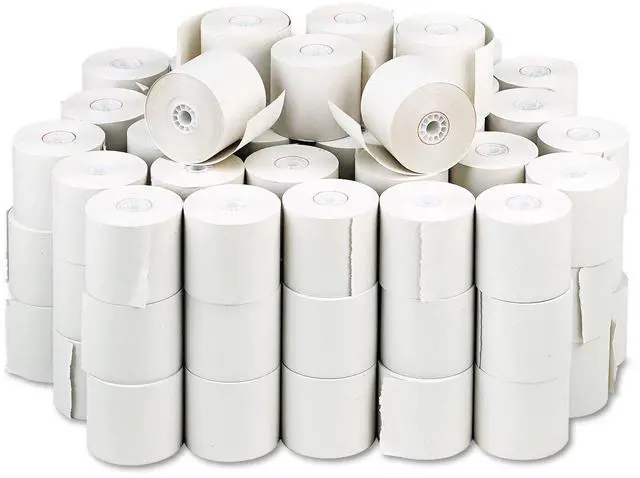 Alt view image 4 of 4 - 08677 Paper Rolls, One Ply Adding Machine/Calculator, 2 1/4" x 150 ft, White (Case of 100)