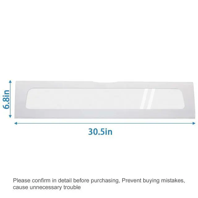 Alt view image 10 of 14 - W10827015 Refrigerator Pantry Drawer Door Cover 30.5" x 6.8" x 2" for Whirlpool Refrigerator -Replaces 12656813, 67005903 12656813