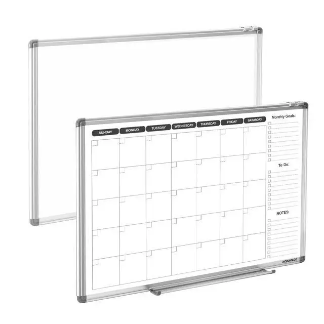 Alt view image 7 of 12 - Whiteboard Dry Erase Calendar for Wall, Weekly & Monthly Planner, 36" x 24", Double-Sided, for Office, Home and School