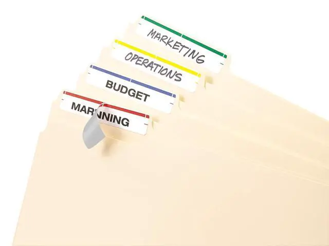Alt view image 10 of 14 - File Folder Labels on 4" x 6" Sheets, Permanent Adhesive, Assorted Colors, 2/3" x 3-7/16", 4,536 Labels, Pack of 18 (5215)