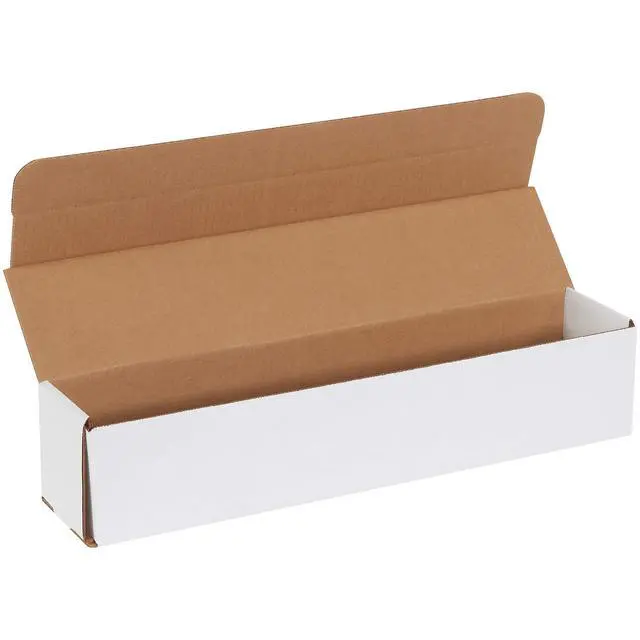Alt view image 6 of 10 - Small Shipping Boxes 17.5"L x 3.5"W x 3.5"H, 50-Pack | Foldable Corrugated Cardboard Crush-Proof Box for Shipping, Packing, Moving and Storage