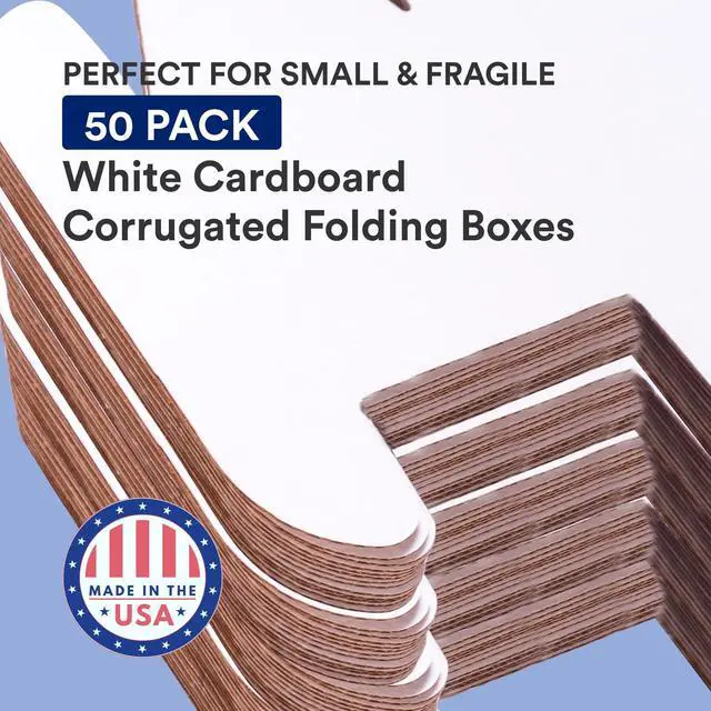 Alt view image 7 of 10 - Small Shipping Boxes 17.5"L x 3.5"W x 3.5"H, 50-Pack | Foldable Corrugated Cardboard Crush-Proof Box for Shipping, Packing, Moving and Storage