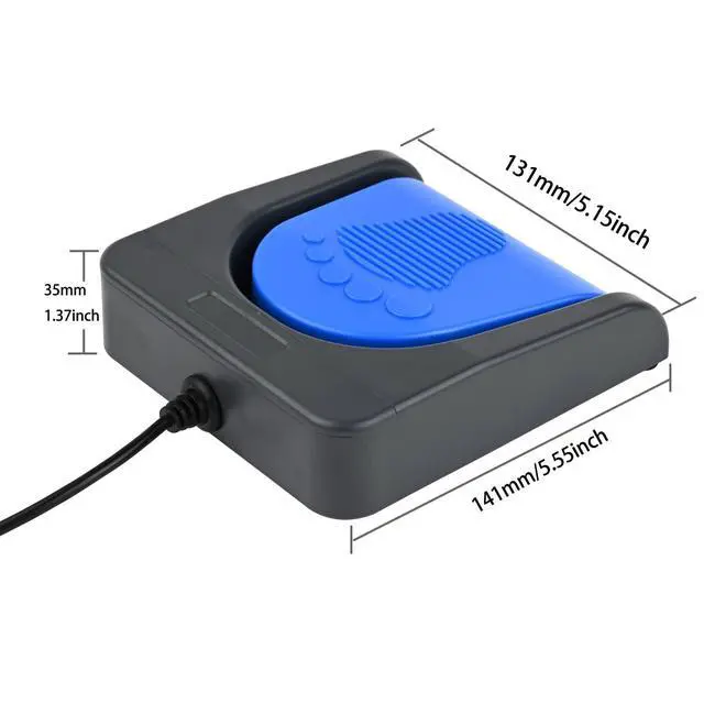 Alt view image 11 of 14 - Upgraded USB Single Foot Pedal Switch Control One Key Footswitch Program Customized Computer Keyboard Mouse Game Action HID (Blue Pedal)