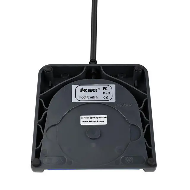 Alt view image 13 of 14 - Upgraded USB Single Foot Pedal Switch Control One Key Footswitch Program Customized Computer Keyboard Mouse Game Action HID (Blue Pedal)