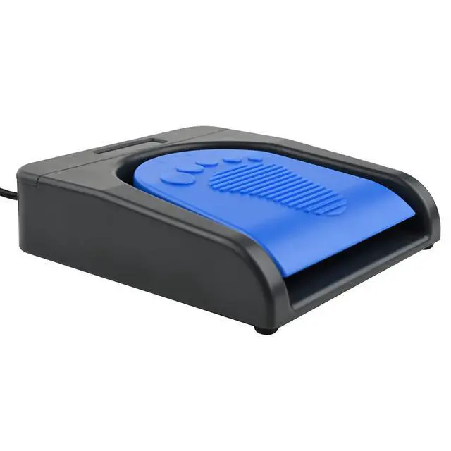 Alt view image 14 of 14 - Upgraded USB Single Foot Pedal Switch Control One Key Footswitch Program Customized Computer Keyboard Mouse Game Action HID (Blue Pedal)