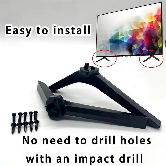 Alt view image 11 of 14 - Base TV Stand Legs Replacement fit for Hisense 32" 40" 43"Class FHD TV | Smart LED TV legs