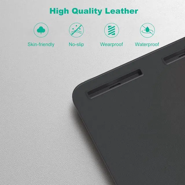 Alt view image 11 of 12 - Laptop Bed Tray Desk with Adjustable Height & Angle, No Drawer, Black | Foldable PVC Leather Desktop Laptop Lap Desk for Bed/Sofa/Couch/Floor