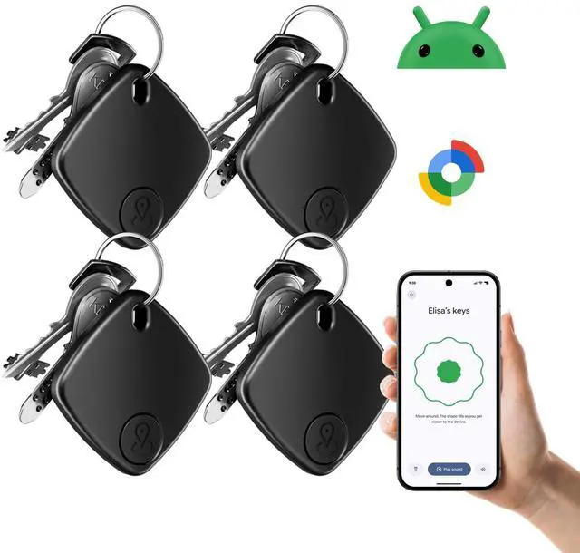Alt view image 8 of 14 - 4 Pack Android Compatible Smart Tracker Tag- Tracker Tags for Android Phones, Supports Google Find My Device, 2026 New Model