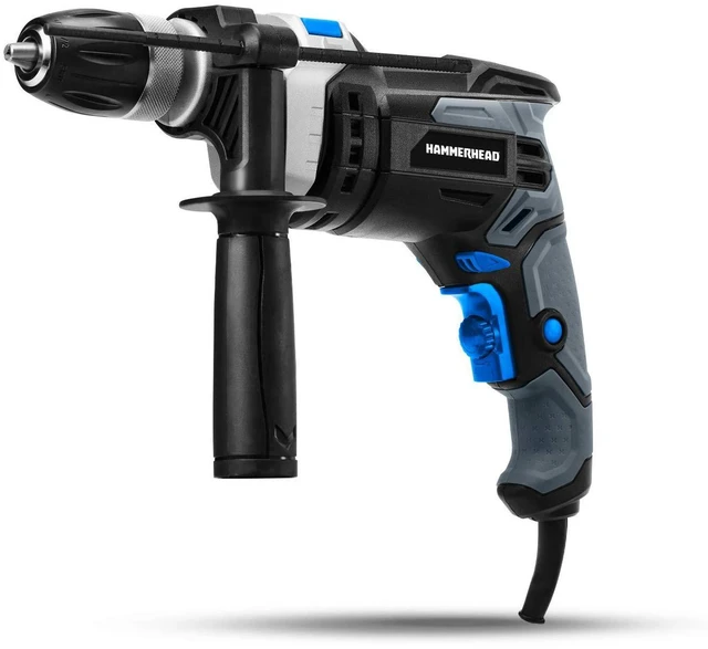 Alt view image 8 of 12 - 7.5-Amp 1/2 Inch Variable Speed Hammer Drill with 6pcs Bit - HAHD075