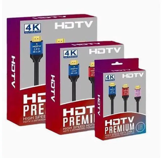 Alt view image 9 of 10 - 2.0V 2K*4K HDMI computer monitor HD data cable HDTV TV projection monitoring project connection 5m