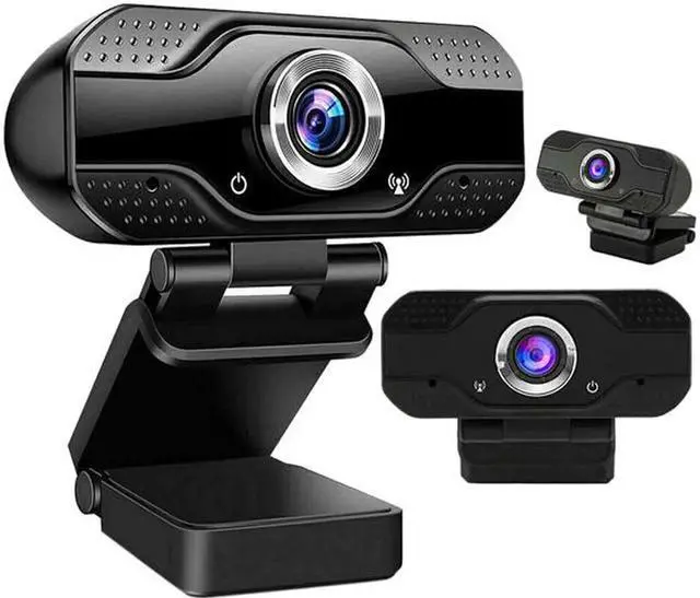 Alt view image 5 of 8 - Webcam with Microphone for Desktop, 1080P HD USB Computer Cameras with Privacy Shutter & Webcam Tripod, Streaming Webcam with Flexible Rotable Wide Angle Webcam for PC Zoom Video/Gaming/Laptop