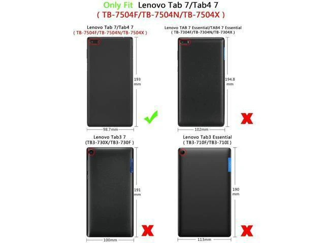 Alt view image 10 of 14 - Werleo Case For Lenovo Tab 7 / Tab 4 7 Ultra-Thin Custer PU Leather Case Shell Hard Case Cover for Lenovo Tab 7 / Tab 4 7 TB-7504F TB-7504N TB-7504X