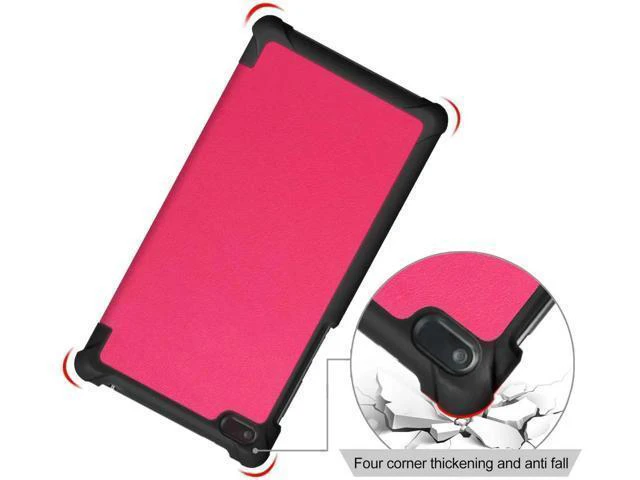 Alt view image 11 of 14 - Werleo Case For Lenovo Tab 7 / Tab 4 7 Ultra-Thin Custer PU Leather Case Shell Hard Case Cover for Lenovo Tab 7 / Tab 4 7 TB-7504F TB-7504N TB-7504X