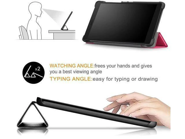 Alt view image 14 of 14 - Werleo Case For Lenovo Tab 7 / Tab 4 7 Ultra-Thin Custer PU Leather Case Shell Hard Case Cover for Lenovo Tab 7 / Tab 4 7 TB-7504F TB-7504N TB-7504X