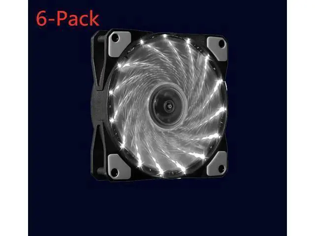Alt view image 8 of 14 - RGB PC Case Fans Computer Case Cooling Fan 12V DC 15 Lights Streamer Chassis Fan 12CM RGB LED PWM Light Heat Dissipation Fan