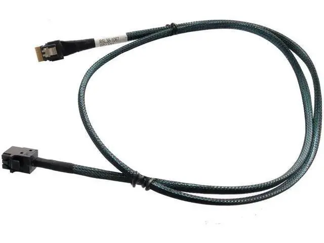 Alt view image 6 of 10 - 80cm SlimSAS 4X to Mini SAS HD 4X Cable, SFF-8654 38Pin to SFF-8643 36Pin, 24Gbps SAS / 8GT/s PCIe SAS3.0 Server Storage Cable