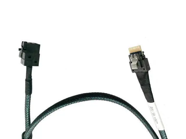 Alt view image 8 of 10 - 80cm SlimSAS 4X to Mini SAS HD 4X Cable, SFF-8654 38Pin to SFF-8643 36Pin, 24Gbps SAS / 8GT/s PCIe SAS3.0 Server Storage Cable