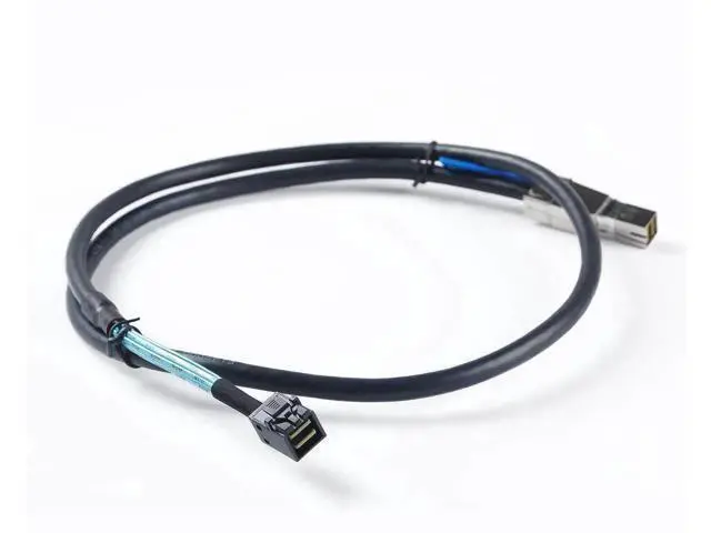 Alt view image 8 of 12 - 1M 3.3FT External SFF-8644 to Internal SFF-8643 Mini SAS HD Interconnect Cable, 12Gbps Server RAID Storage Data Cable