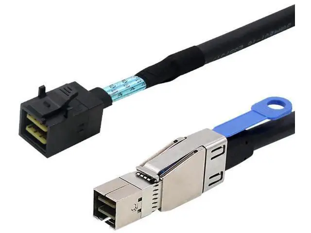Alt view image 7 of 12 - 1M 3.3FT External SFF-8644 to Internal SFF-8643 Mini SAS HD Interconnect Cable, 12Gbps Server RAID Storage Data Cable