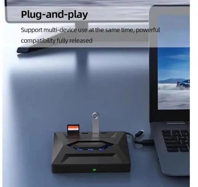 Alt view image 11 of 14 - 5 in 1 USB 3.0 Type C External CD DVD RW VCD Optical Drive with SD/TF Ports DVD Burner CD Writer Super Drive For Laptop Notebook