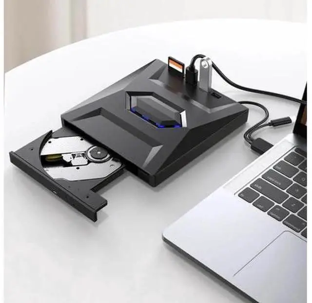 Alt view image 12 of 14 - 5 in 1 USB 3.0 Type C External CD DVD RW VCD Optical Drive with SD/TF Ports DVD Burner CD Writer Super Drive For Laptop Notebook