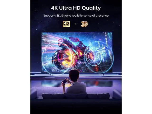 Alt view image 12 of 14 - Aomoproing HDMI Splitter 1 in 4 Out Support Duplicate/Mirror 1 Source Screen to 4 HDM-I Display Devices(Not Extend), 4 Port Hdmi Splitters for 3D,1080P, UHD TV(Not Include HDMI Cable)