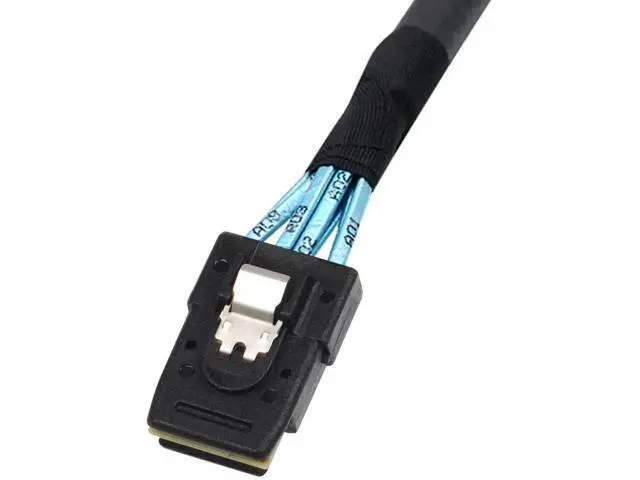 Alt view image 10 of 10 - 1M 3.3FT External SFF-8088 26Pin Male to Internal SFF-8087 36Pin Male Mini SAS Hybrid Data Cable, 28AWG Wire for Server RAID Storage JBOD
