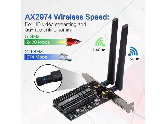 Alt view image 12 of 14 - Dual band 3000Mbps Wifi 6 Intel AX200 PCIe Wireless Wifi Adapter 2.4G/5Ghz 802.11ac/ax Bluetooth 5.0 AX200NGW Wi-fi Card For PC